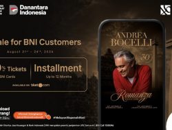 BNI Hadirkan Akses Eksklusif Menikmati Andrea Bocelli “Romanza” di Indonesia