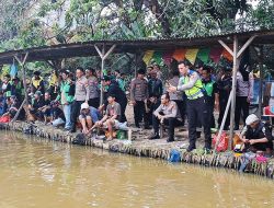 Mancing Bareng Ojol, Polres Metro Bekasi Kota Perkuat Kamtibmas