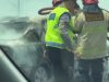 Sedan Hangus Terbakar di Tol MBZ Arah Cikampek